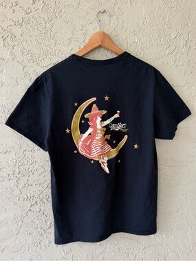Miller High Life Moon Girl Beer Graphic T-Shirt